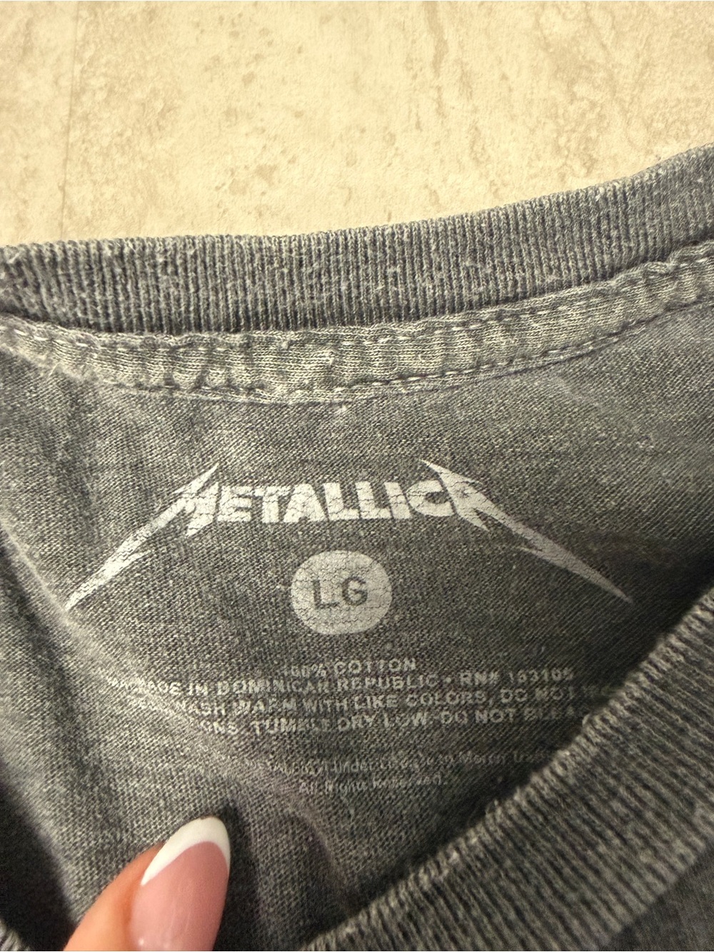Metallica band tee Live In Concert 92 Graphic T-Shirt - Green Skull - Picture 4 of 6